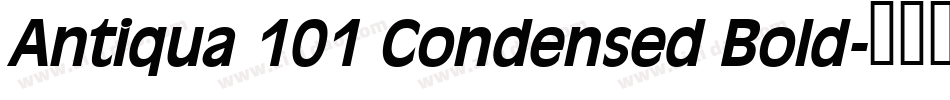 Antiqua 101 Condensed Bold字体转换